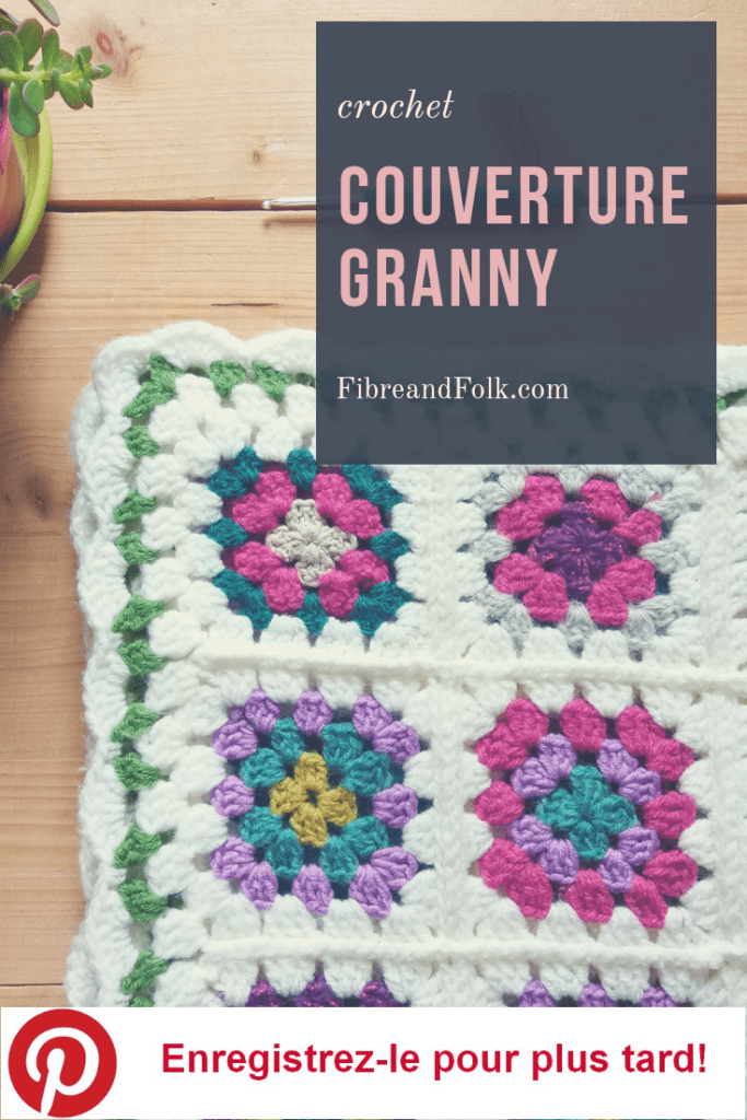 Grand Jeté De Lit Crochet Granny Carré - Multicolore - Fait Main - 236x210cm